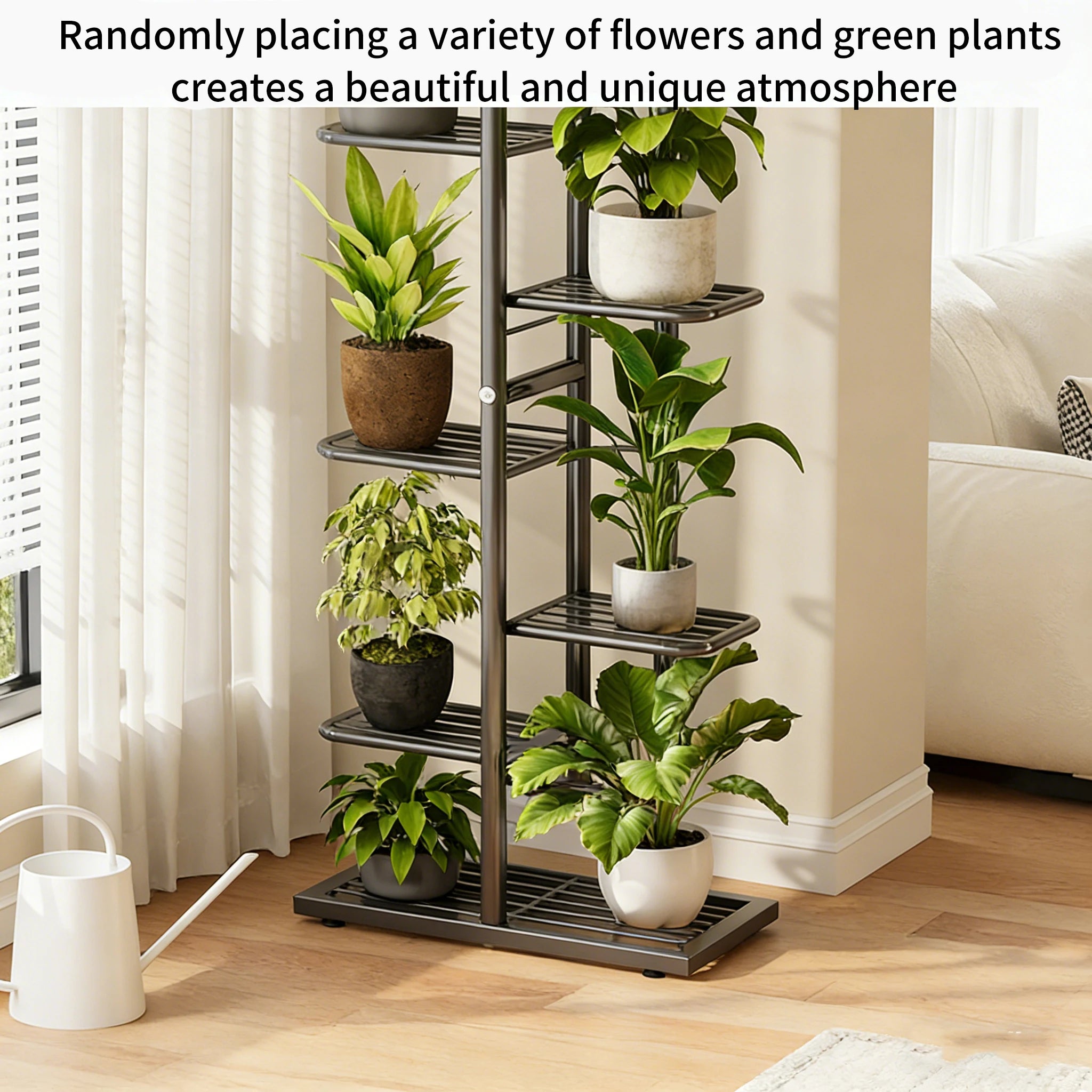 8-Tier Rolling Plant Stand