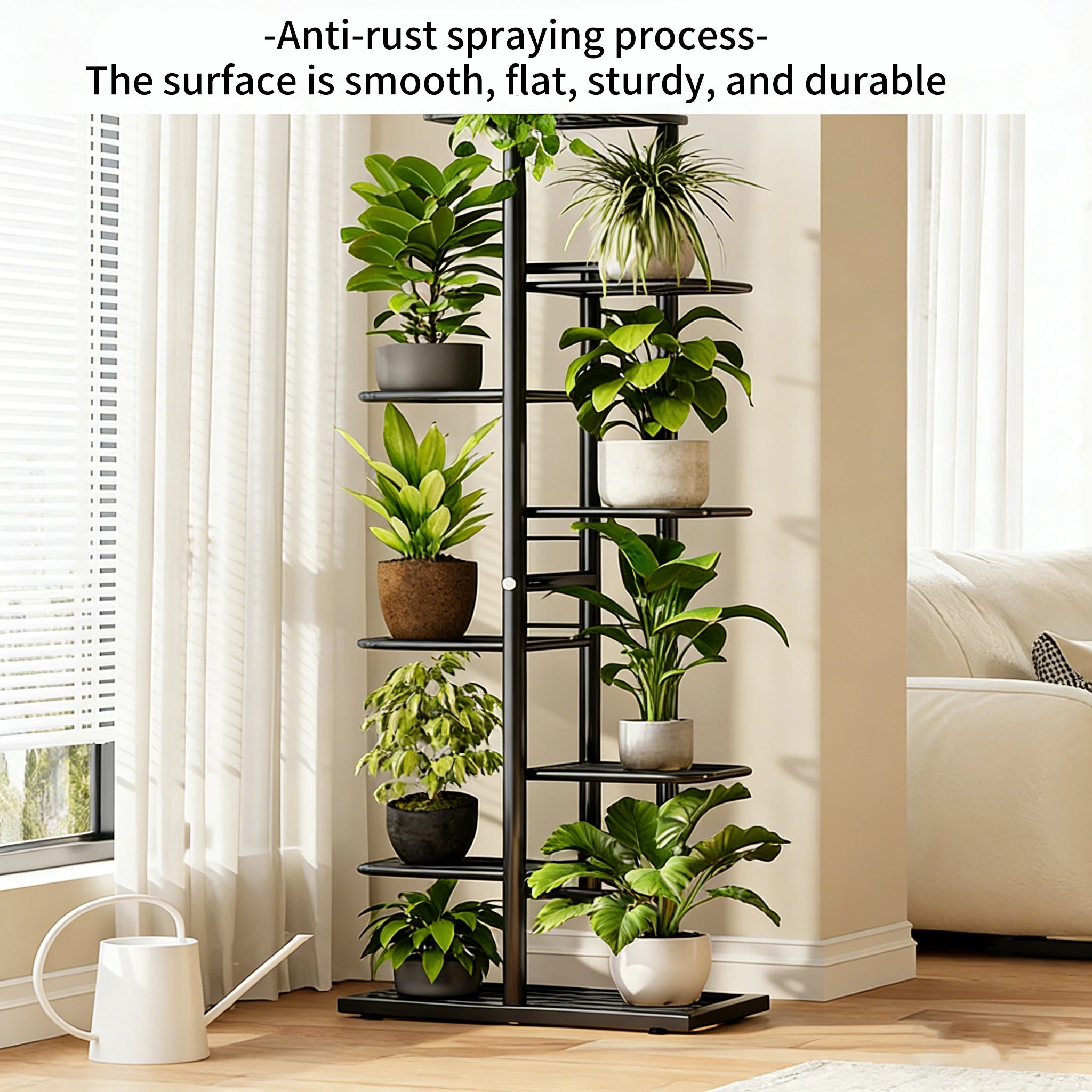 8-Tier Rolling Plant Stand